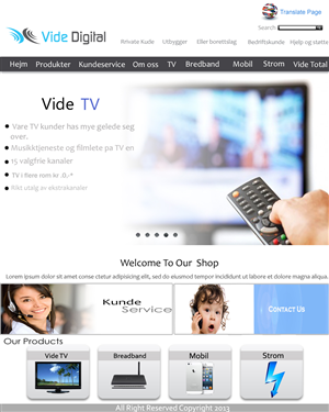 Web Design by Dh Production for Vide Digital AS | Design #1814191