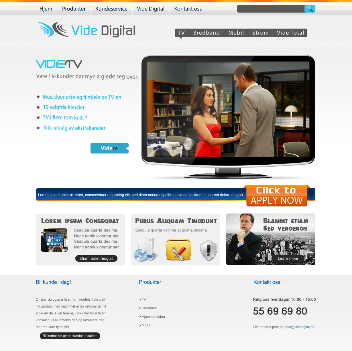 Web Design by Xtilez for Vide Digital AS | Design #1833984