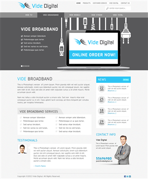 Web Design by Mayank Patel for Vide Digital AS | Design #1803629