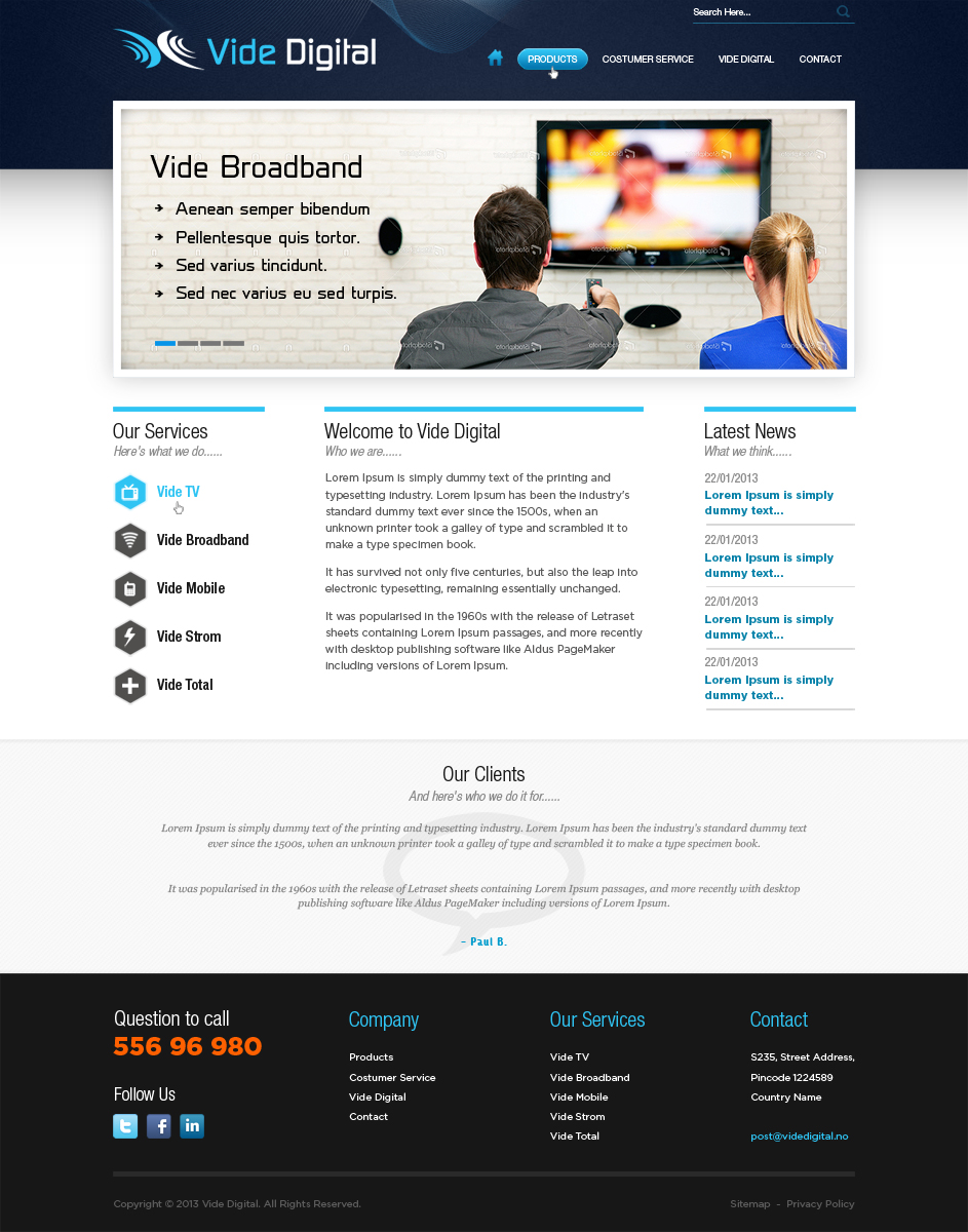 Web Design by Mayank Patel for Vide Digital AS | Design #1805227