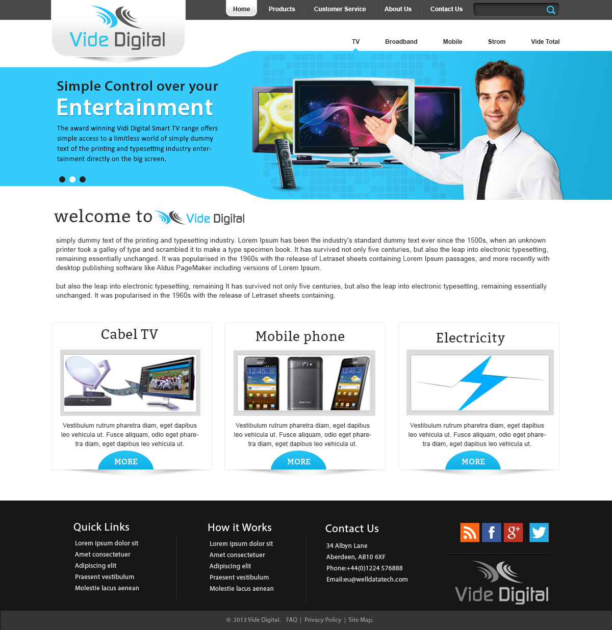 Web-Design von webxvision für Vide Digital AS | Design #2543985