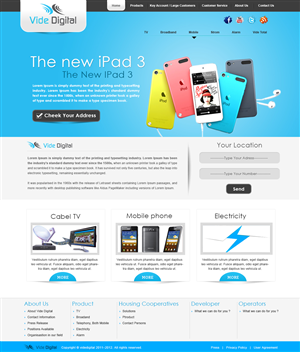 Web Design by webxvision for Vide Digital AS | Design: #2563115