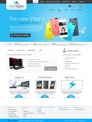 Web Design by webxvision for Vide Digital AS | Design: #2568378