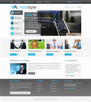 Web Design by pb for Vide Digital AS | Design: #1808461