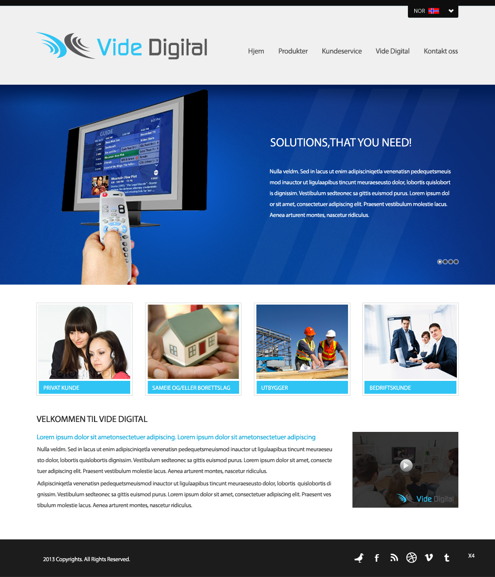 Diseño Web por pb para Vide Digital AS | Diseño #1808466