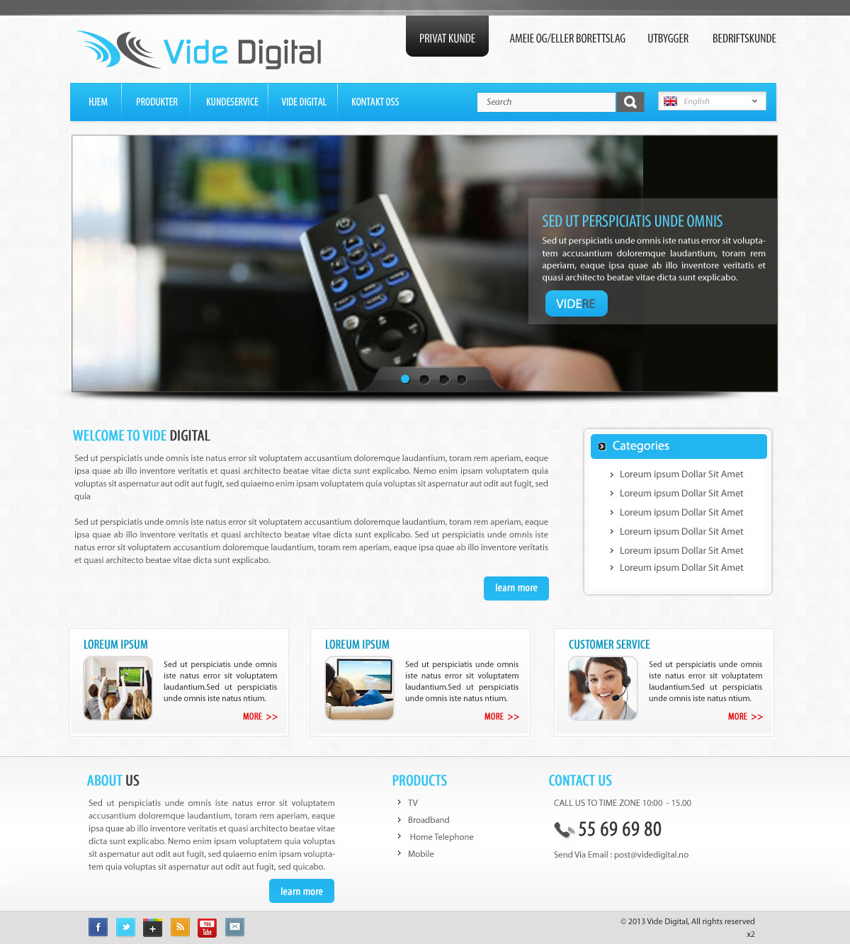 Diseño Web por pb para Vide Digital AS | Diseño #1808473