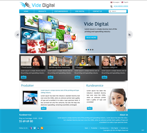 Web Design by pb for Vide Digital AS | Design: #1808483