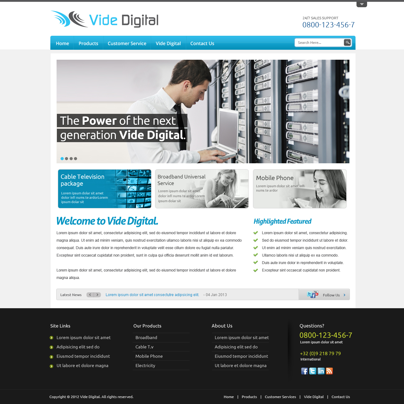Web-Design von OM für Vide Digital AS | Design #1800954