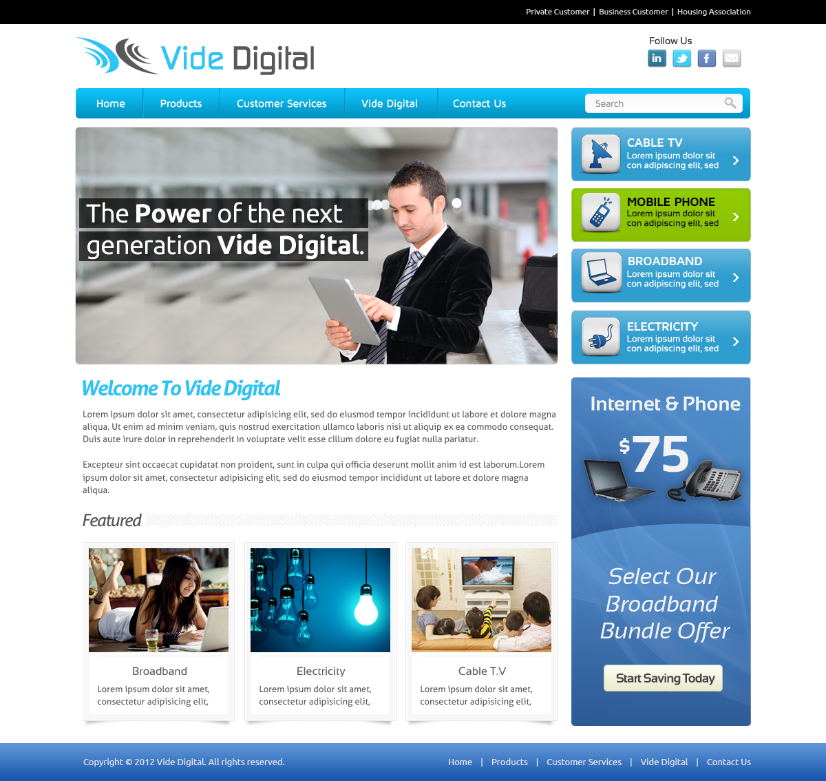 Web Design by OM for Vide Digital AS | Design #1801021