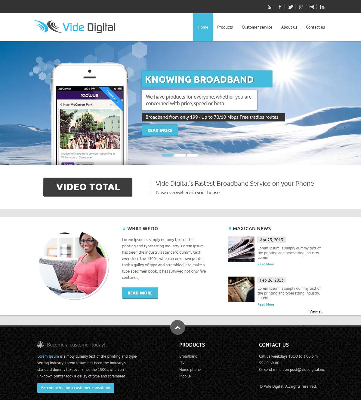 Web Design by OM for Vide Digital AS | Design #1801088