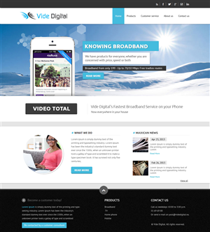 Diseño Web por OM para Vide Digital AS | Diseño: #1801088