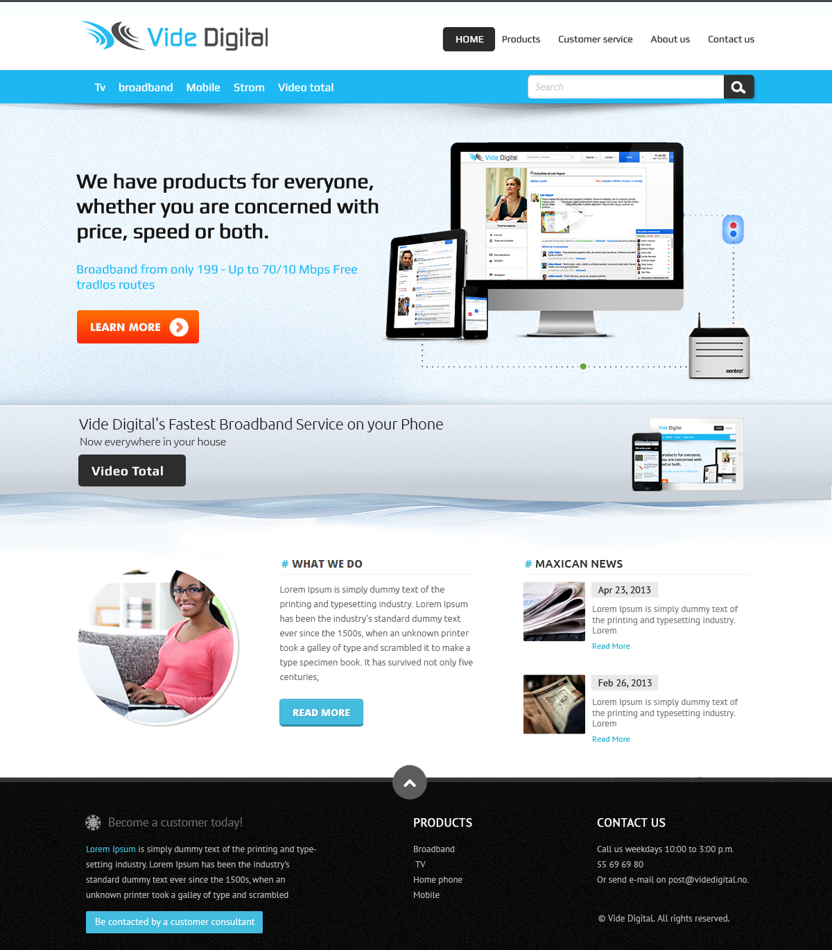 Diseño Web por OM para Vide Digital AS | Diseño #1801096