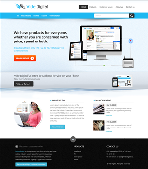 Web Design by OM for Vide Digital AS | Design: #1801096