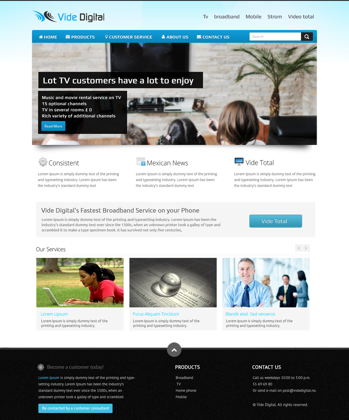 Diseño Web por OM para Vide Digital AS | Diseño #1806933
