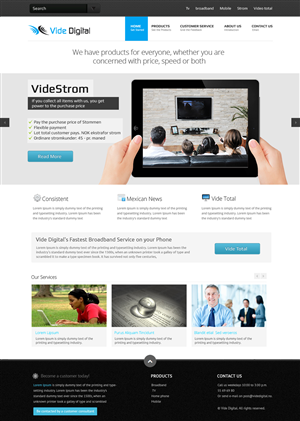 Web Design by OM for Vide Digital AS | Design: #1806954