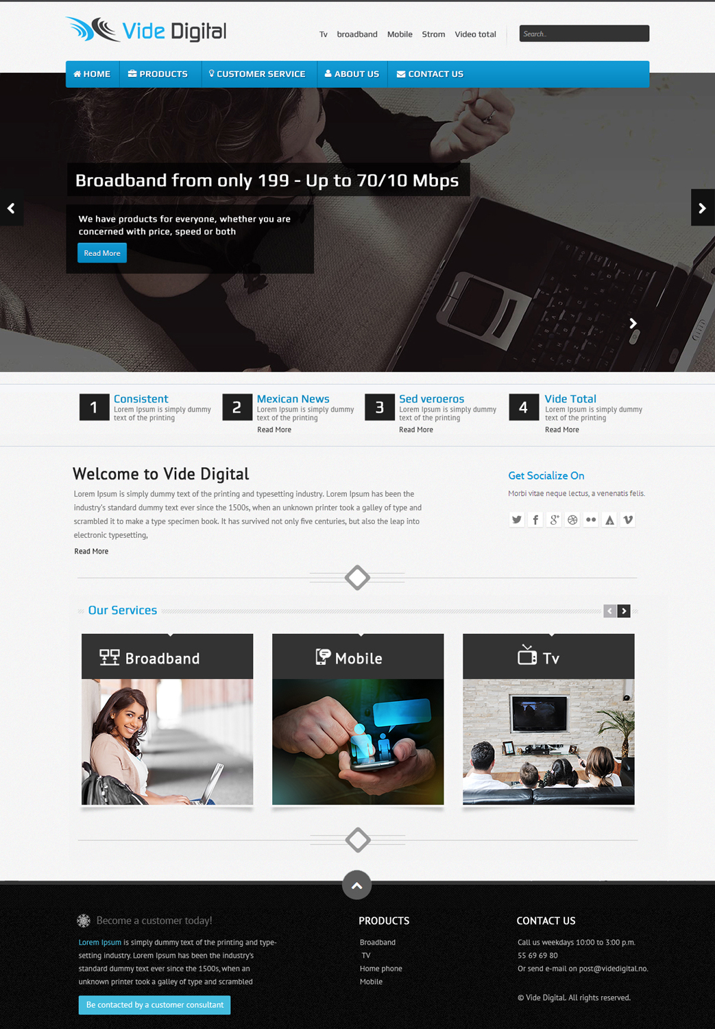 Web Design by OM for Vide Digital AS | Design #1806961