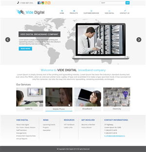 Web Design by OM for Vide Digital AS | Design: #1806981