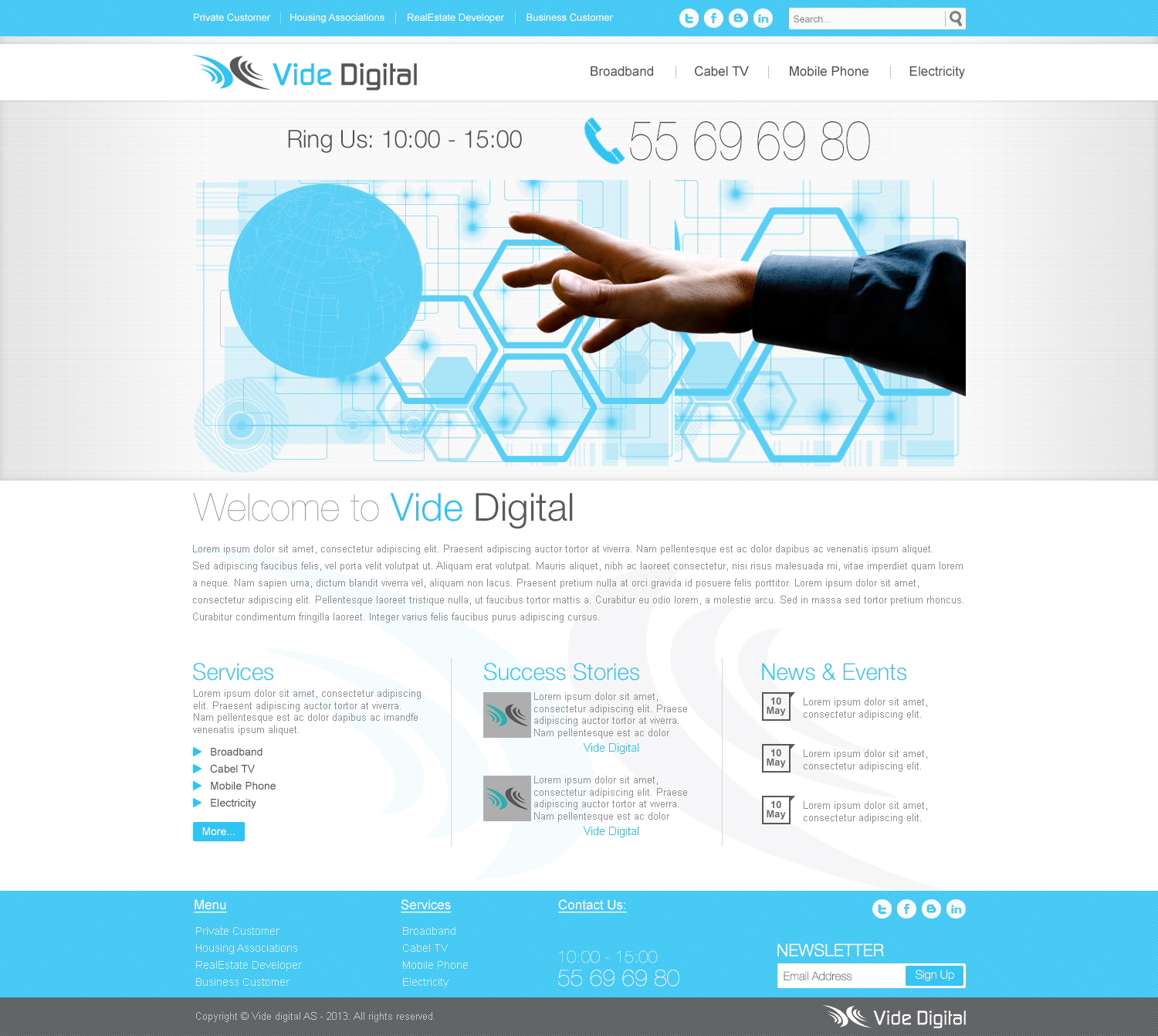 Web Design by TechWise for Vide Digital AS | Design #1802189