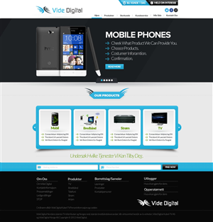 Diseño Web por TechWise para Vide Digital AS | Diseño: #2550894