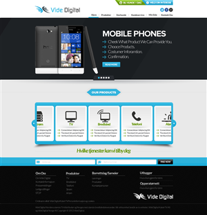 Diseño Web por TechWise para Vide Digital AS | Diseño: #2562689