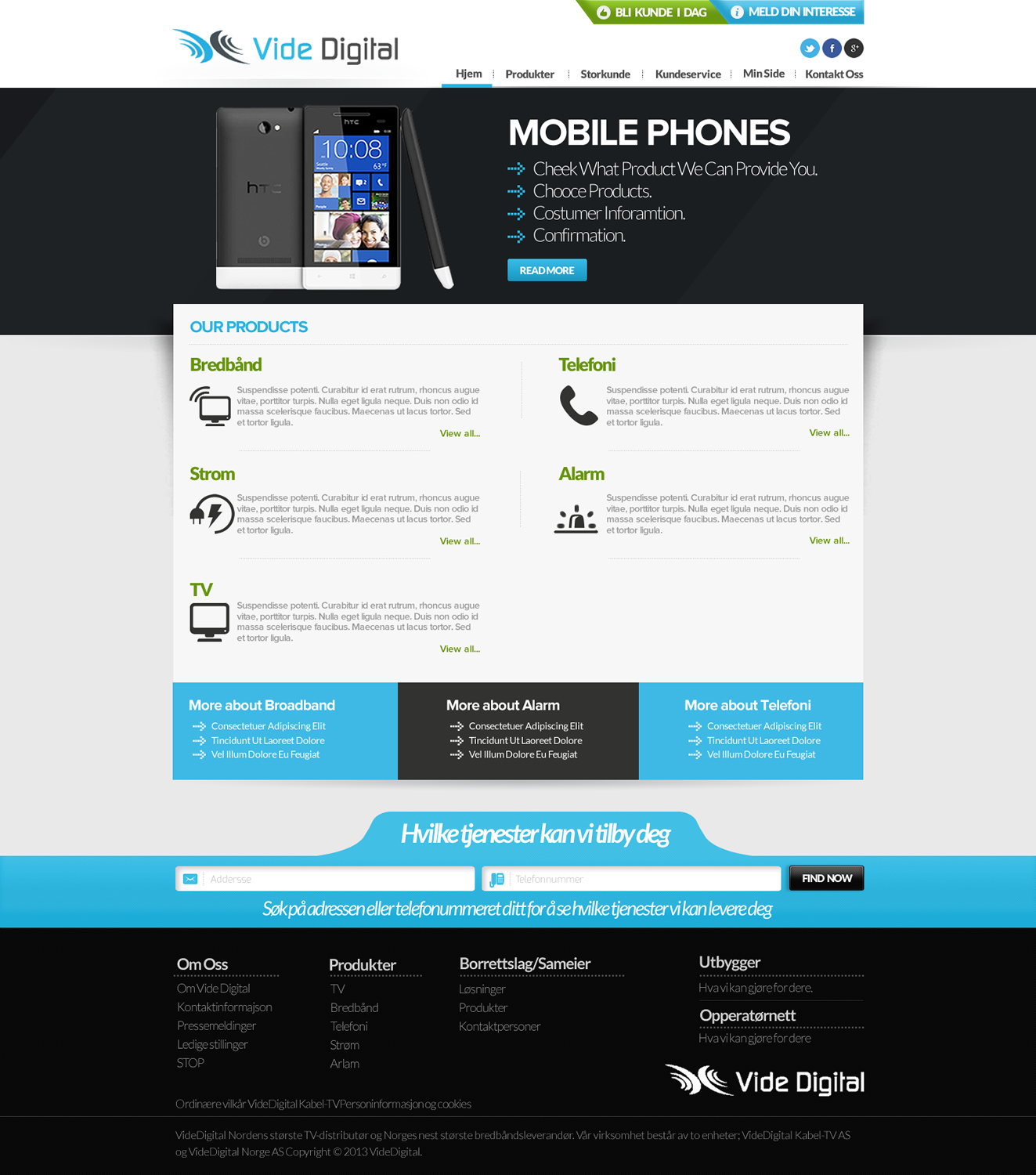 Diseño Web por TechWise para Vide Digital AS | Diseño #2568012