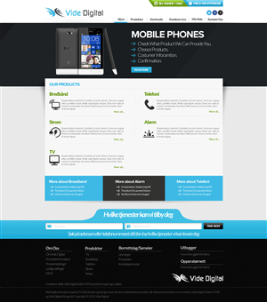 Web Design by TechWise for Vide Digital AS | Design: #2568012