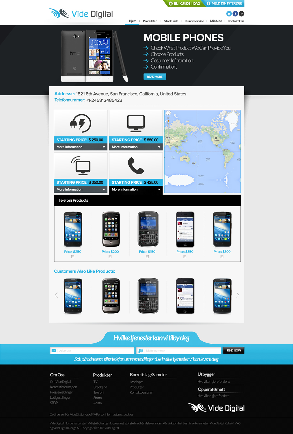 Web Design by TechWise for Vide Digital AS | Design #2568017