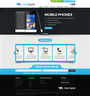 Web Design by TechWise for Vide Digital AS | Design #2568020