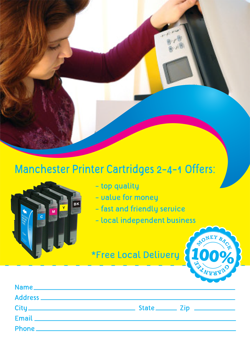 Design de Flyer par Kburks pour Manchester Printer Cartridges Ltd | Design #1821944