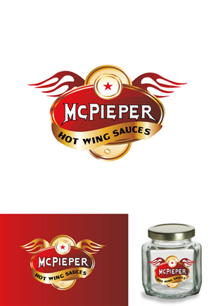 Logo Design by DUAL DESIGNER for MCPieper Wing Sauces LLC | Design #362889