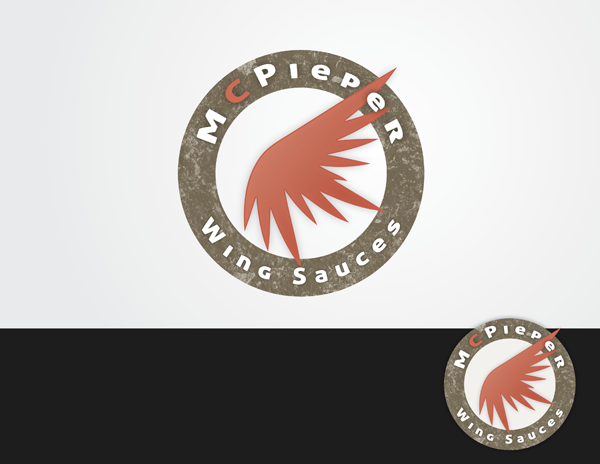 Logo Design by jaime.sp for MCPieper Wing Sauces LLC | Design #370978