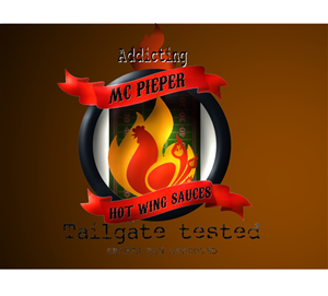 Diseño de Logo por Brokenrecordsdesign para MCPieper Wing Sauces LLC | Diseño: #370852