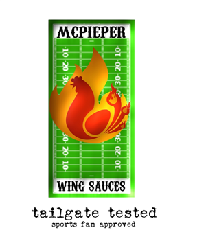 Logo Design by Brokenrecordsdesign for MCPieper Wing Sauces LLC | Design: #377751
