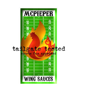 Logo Design by Brokenrecordsdesign for MCPieper Wing Sauces LLC | Design: #377754