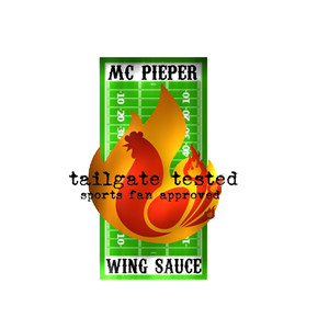 Logo Design by Brokenrecordsdesign for MCPieper Wing Sauces LLC | Design: #377817