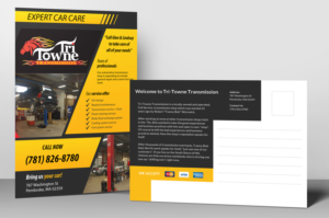 Postcard Design by Selda for Tri Towne Transmission | Design: #6928286