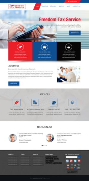 Web page design income