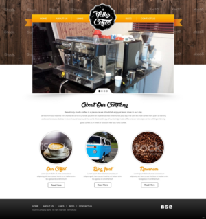 Wordpress Design by pb for Volks Coffee | Design #6933117