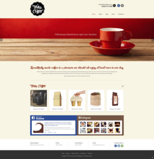 Wordpress Design by pb for Volks Coffee | Design: #6935591