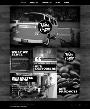 Wordpress Design by pb for Volks Coffee | Design: #6946940