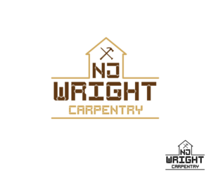 Logo Design by KabhTech Studio for NJ Wright Carpentry | Design #6917772