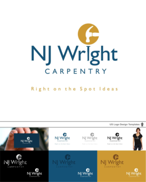 Logo-Design von DesignMX (Renan Mejia) für NJ Wright Carpentry | Design: #6913600