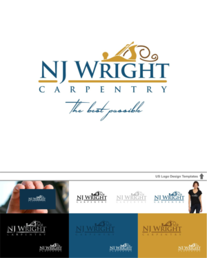 Logo-Design von DesignMX (Renan Mejia) für NJ Wright Carpentry | Design: #6913779