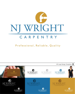 Logo-Design von DesignMX (Renan Mejia) für NJ Wright Carpentry | Design: #6922575