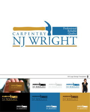 Diseño de Logo por DesignMX (Renan Mejia) para NJ Wright Carpentry | Diseño: #6922731