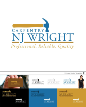 Logo-Design von DesignMX (Renan Mejia) für NJ Wright Carpentry | Design: #6922735
