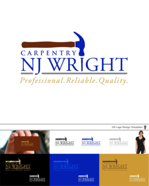 Logo-Design von DesignMX (Renan Mejia) für NJ Wright Carpentry | Design: #6935904