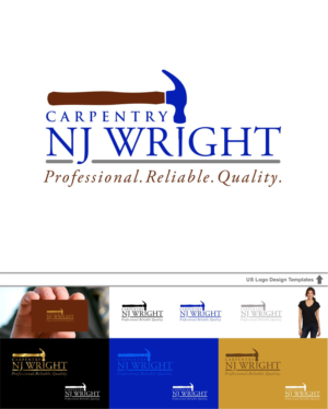 Logo-Design von DesignMX (Renan Mejia) für NJ Wright Carpentry | Design: #6935916