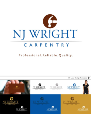 Logo-Design von DesignMX (Renan Mejia) für NJ Wright Carpentry | Design: #6949638