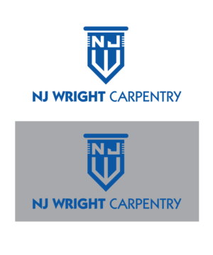 Logo Design by 808Miles for NJ Wright Carpentry | Design #7008577